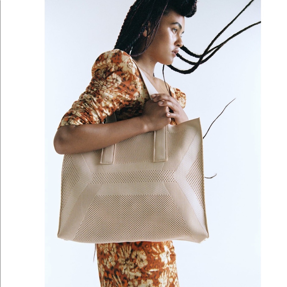 NWOT ZARA FABRIC TOTE